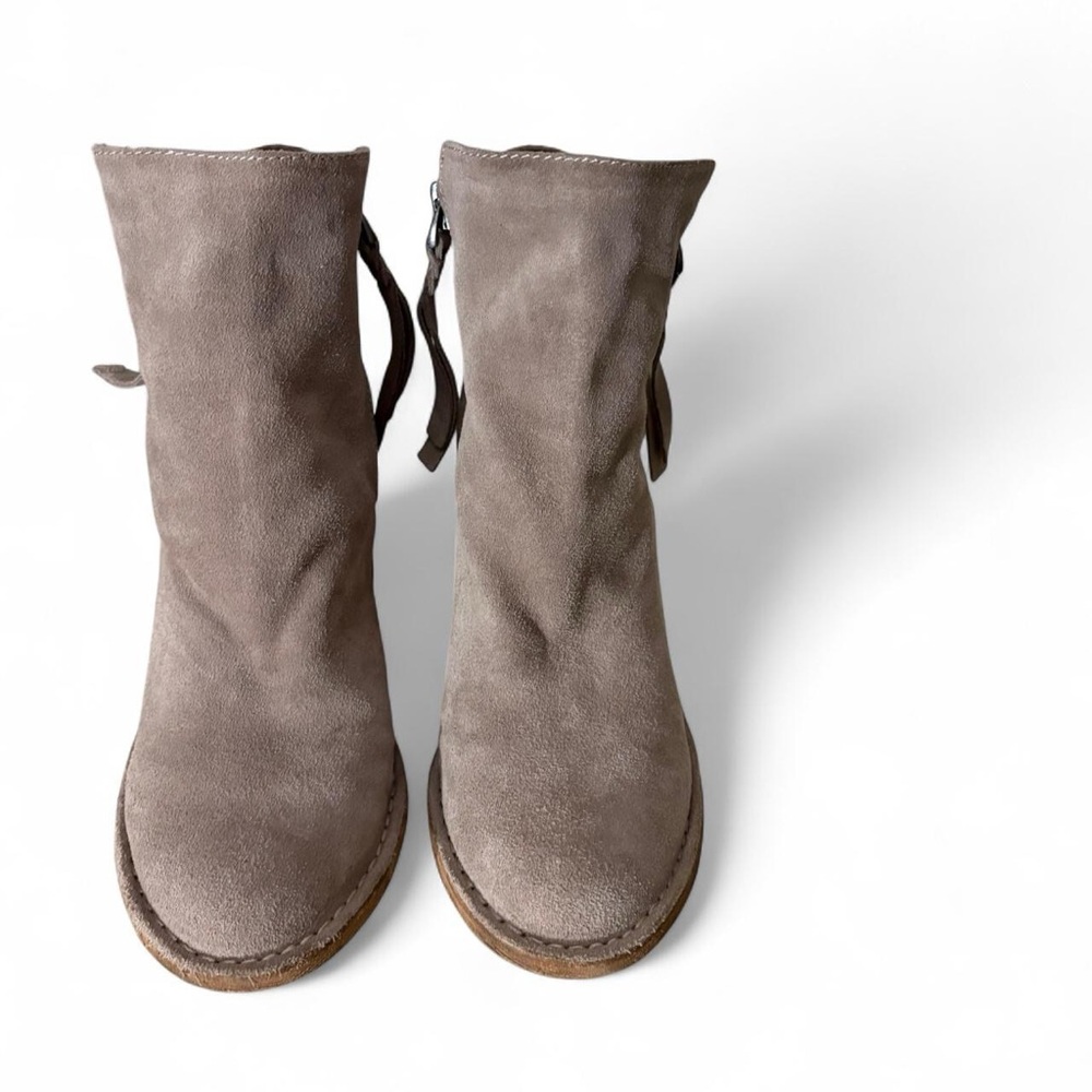 Dolce Vita Taupe Suede Ankle Boots